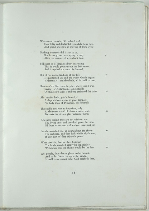 Alternate image #6 of The Ante-Purgatorio by Dante Alighieri, Cantos I - X of the Purgatorio, Canto VI