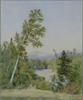 View with Stream in Mountains