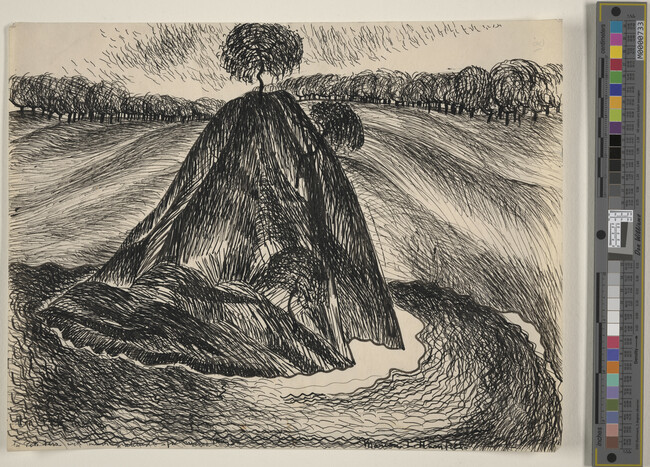 Alternate image #1 of Landscape with Tall Rock in the Center