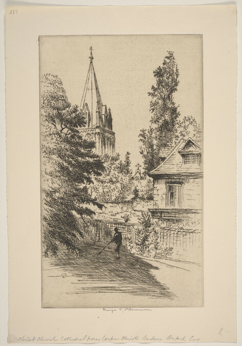 Christ Church Cathedral from Corpus Christi Garden, Oxford, England