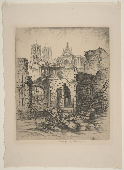 Untitled (Church with Ruins in Foreground)