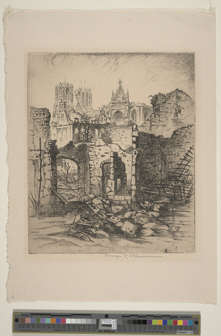 Alternate image #1 of Untitled (Church with Ruins in Foreground)
