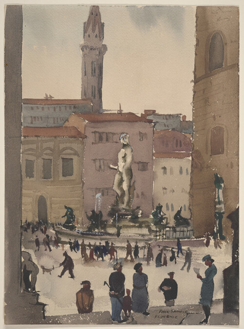 Florence (Piazza with Statue in Center)