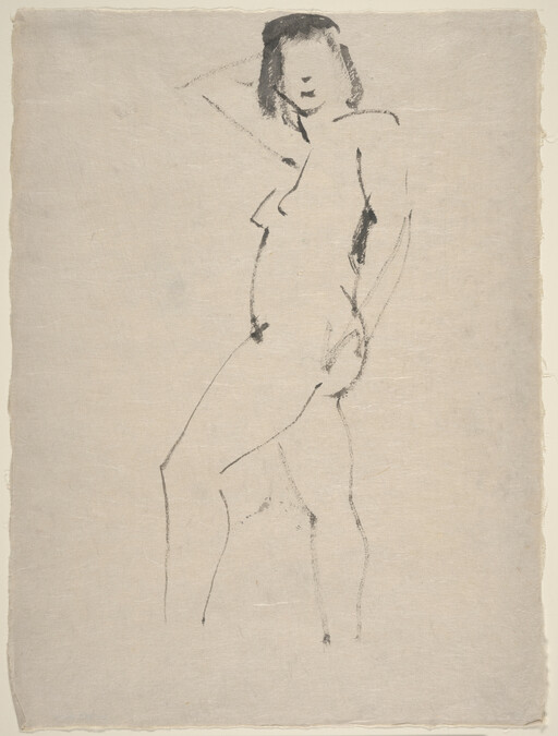 Untitled (Grey Standing Female Nude)