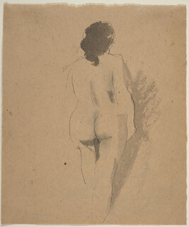 Untitled (Grey Standing Female Nude, from the Back)