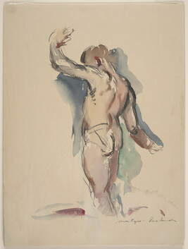Nude Figure (from Back with Outstretched Arms)