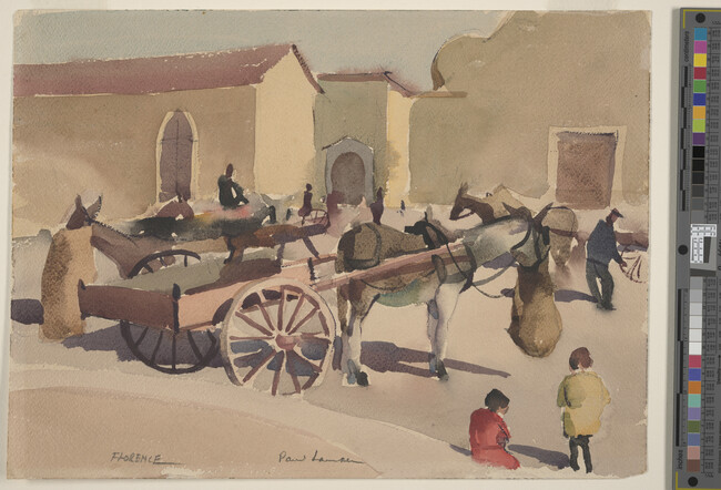 Alternate image #1 of Florence (Donkey with Feedbag and Empty Cart)