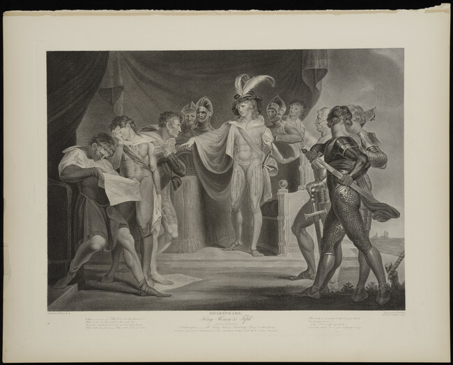 King Henry the Fifth, Act II, Scene ii, from The American Edition of Boydell's Illustrations of the Dramatic Works of Shakespeare, By the most eminent artists of Great Britain, Vol. II