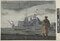 Alternate image #1 of Untitled (Figure in Trenchcoat observing Naval Vessel)