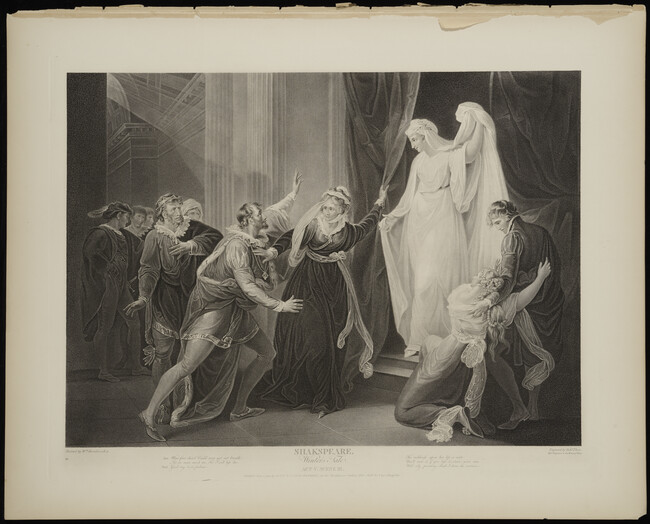 Winter's Tale, Act V, Scene iii, from The American Edition of Boydell's Illustrations of the Dramatic Works of Shakespeare, By the most eminent artists of Great Britain, Vol. II