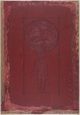 Woodblock for the print Inheritance (red ink)