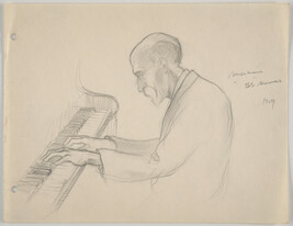 Musician, S.S. Mormus (study of Pianist in profile)