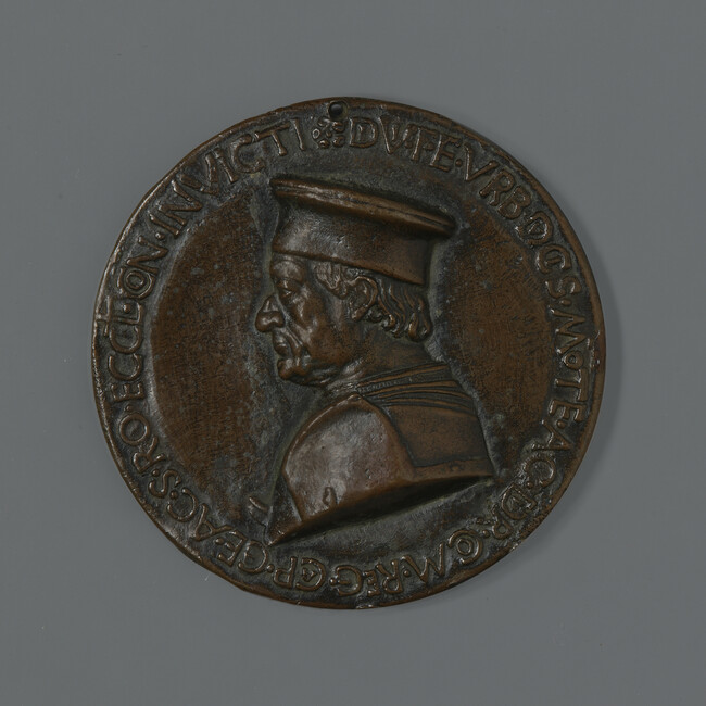 Federigo da Montefeltro (obverse); Federigo on Horseback (reverse)