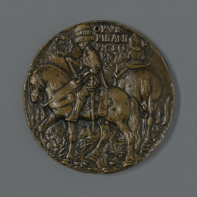 Alternate image #1 of Gianfrancesco I Gonzaga (obverse); Gianfrancesco on Horseback (reverse)