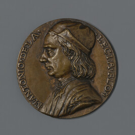 Antonio della Leccia (obverse); Mercury (after Diomedes and the Palladium) (reverse)