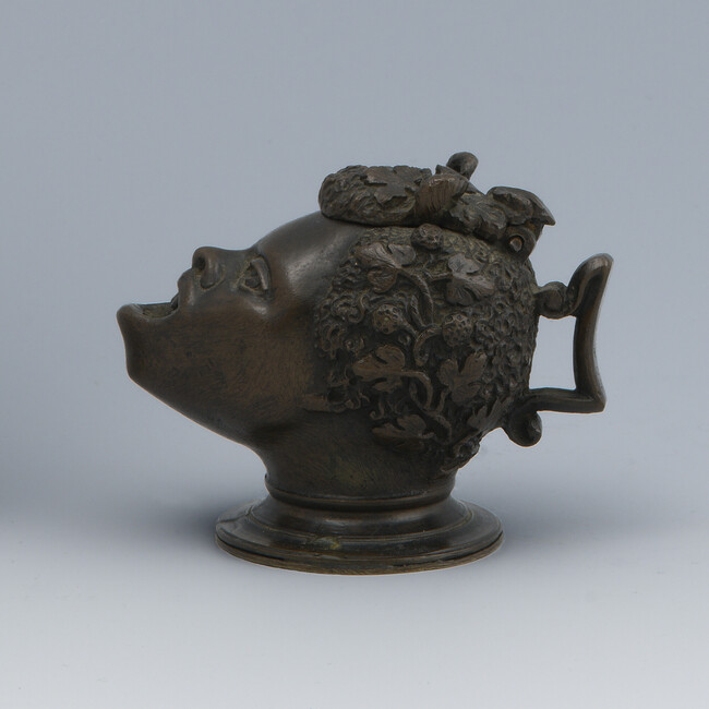 Alternate image #8 of Oil Lamp in the Form of an African Man's Head