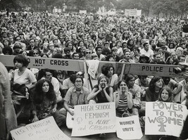 Large Crowd at Women's Liberation Demonstration, New York City, USA