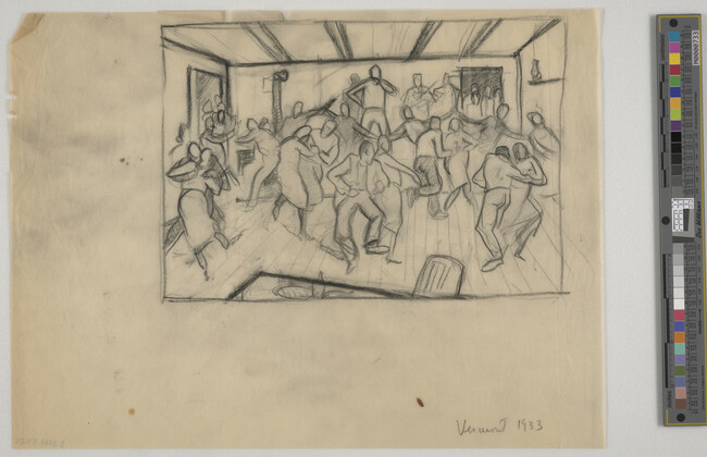 Alternate image #1 of Compositional study of room with people dancing