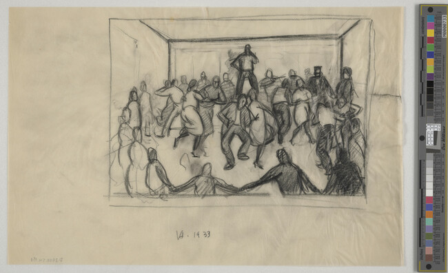 Alternate image #1 of Compositional study of room with people dancing