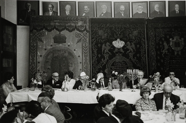 From all over Eastern Europe, the Budapest Jewish Community Gathers the Old People for its Holiday Dinner, Budapest, Hungary