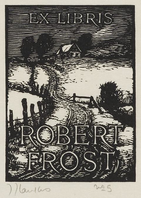 Robert Frost Book Plate