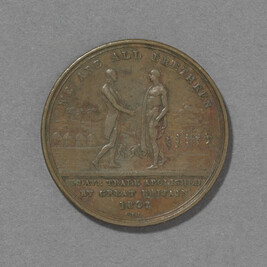 Trade Token Commemorating the Abolition of the Slave Trade in 1807, commissioned by Zachary Macaulay...