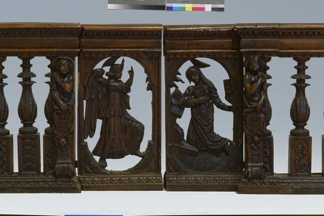 Alternate image #17 of Altar Rail depicting the Annunciation