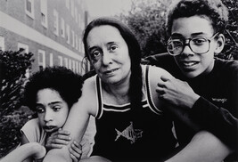 Vikki with her mother Carol and her brother Dereck at the Greater Pittsburgh Shelter