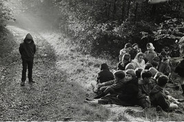 Jewish Children Rest on a Hike Through the Woods of Westerwald, Germany