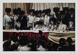 Wedding I, Toldot Avraham Pitzchak Hasidim, Bnel Brak (Groom at table), from the portfolio Hide. and...