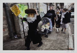 Purim, Mea Shearim,(Family on the street, Bearded Boy), from the portfolio Hide. and Seek.
