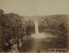 View of Rainbow Falls. Hilo, Hawaii (island), Hawaii, from a Travel Photograph Album (Views of Hawaii...
