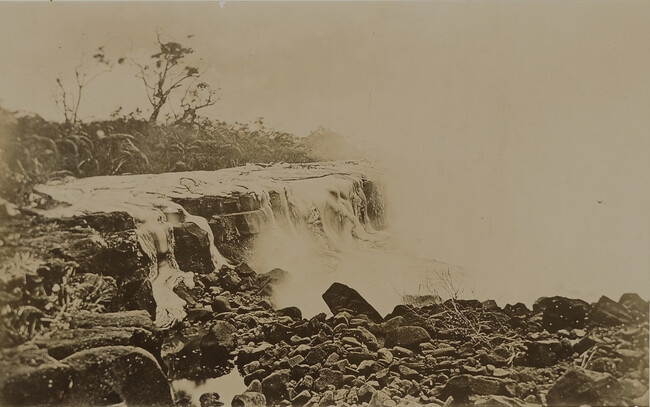 View of lava flow from the eruption of 1881. Hawaii (island), Hawaii, from a Travel Photograph Album (Views of Hawaii and Japan)