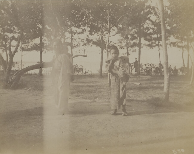 Two Japanese children. Japan, from a Travel Photograph Album (Views of Hawaii and Japan)
