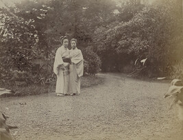 Two Japanese girls. Yokohama, Kanagawa Prefecture, Japan, from a Travel Photograph Album (Views of...