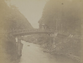 The Shinkyō (Sacred Bridge) of the Futarasan jinja. Nikkō, Tochigi Prefecture, Japan, from a Travel...