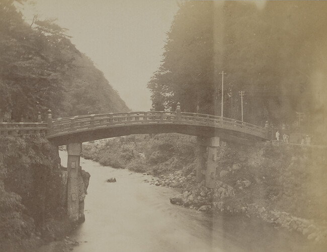 The Shinkyō (Sacred Bridge) of the Futarasan jinja. Nikkō, Tochigi Prefecture, Japan, from a Travel Photograph Album (Views of Hawaii and Japan)