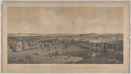 Environs of Boston from Corey's Hill, Brookline, Mass