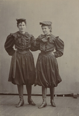 Portrait of two girls (