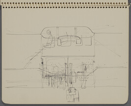 Page 11 (Sketch of plant, G.M. Diesel Plant, La Grange, Illinois), from a Sketchbook for an Unrealized...