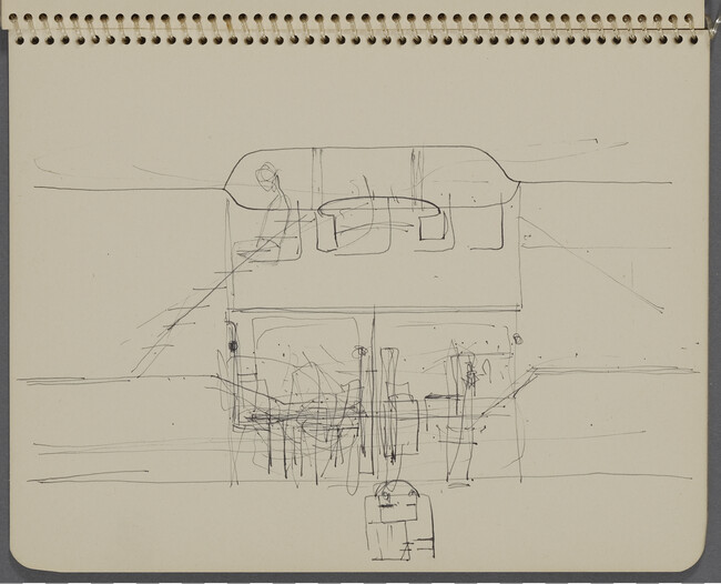 Page 11 (Sketch of plant, G.M. Diesel Plant, La Grange, Illinois), from a Sketchbook for an Unrealized Mural Project 
