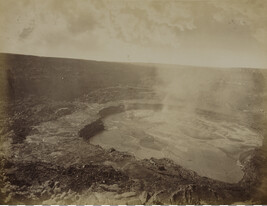View of Halema'uma'u Crater. Hawaii (island), Hawaii, from a Travel Photograph Album (Views of Hawaii...