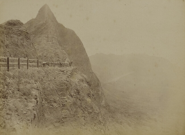 View of the Nu'uanu Pali. O'ahu, Hawaii, from a Travel Photograph Album (Views of Hawaii and Japan)