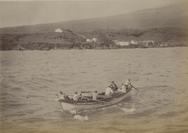 Swimming horses. Hawaii (island), Hawaii, from a Travel Photograph Album (Views of Hawaii and Japan)