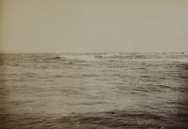 View of the ocean at Punalu'u. Hawaii (island), Hawaii, from a Travel Photograph Album (Views of Hawaii and Japan)