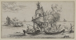 Battaglia navale tra turchi e cristiani (Naval Battle between Turks and Christians)