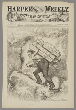 Up-Hill Work, Harper's Weekly, September 4, 1880