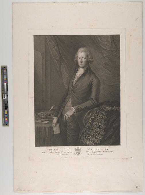 Alternate image #1 of The Right Honourable William Pitt, First Lord Commissioner of his Majesty's Treasury, and Chancellor of the Exchequer