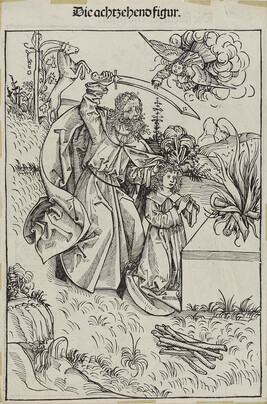 Illustrated Page (obverse: The Sacrifice of Abraham; reverse: The Angels Visiting Abraham), from the...