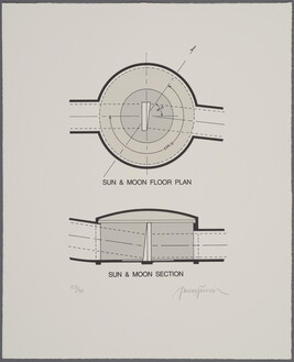 Image Stone: Moon Side (Sun & Moon Floor Plan and Section), number 1 from a Suite of 6